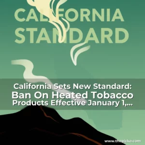 Artistic representation for California Sets New Standard: Ban On Heated Tobacco Products Effective January 1, 2023!