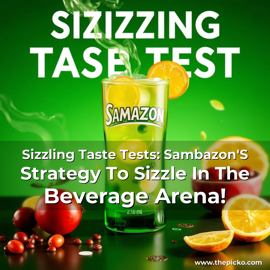 Artistic representation for Sizzling Taste Tests: Sambazon'S Strategy To Sizzle In The Beverage Arena!