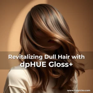 Artistic representation for Revitalizing Dull Hair with dpHUE Gloss+