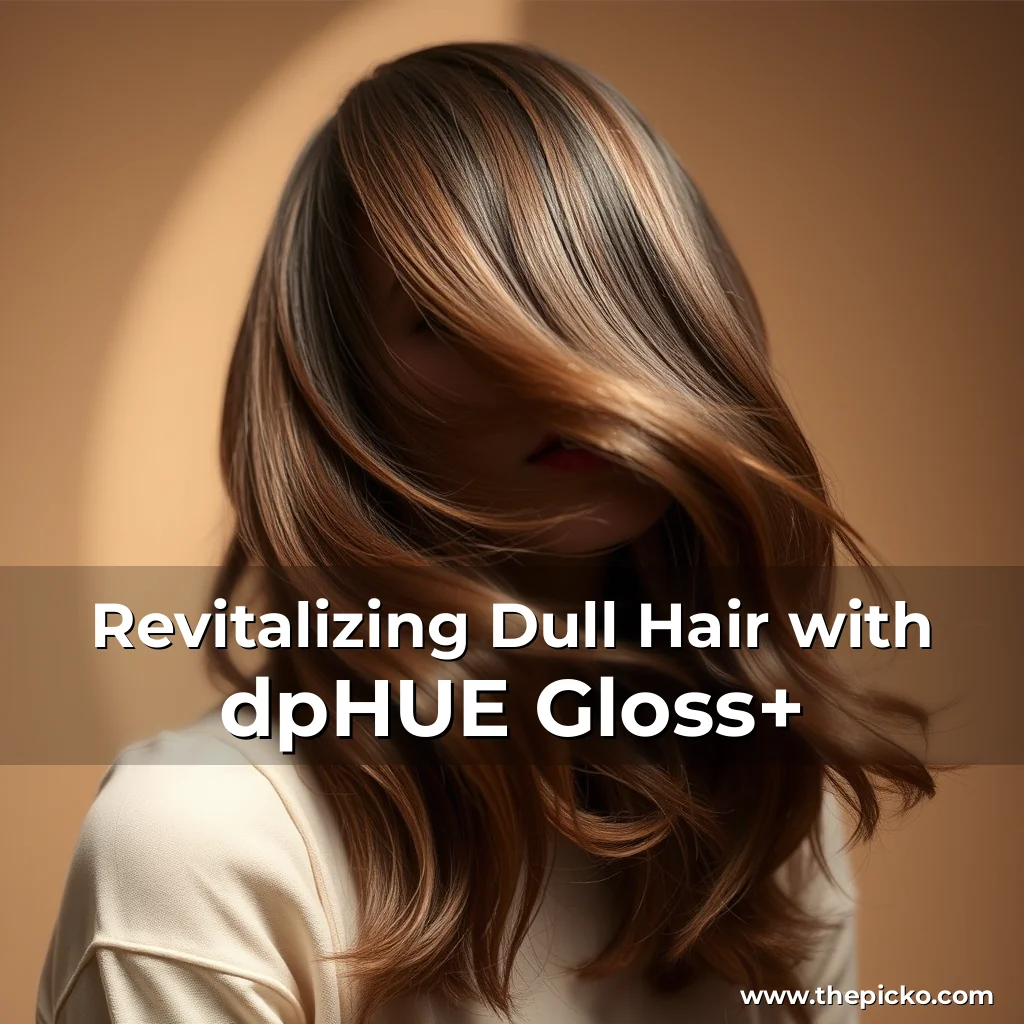 Artistic representation for Revitalizing Dull Hair with dpHUE Gloss+