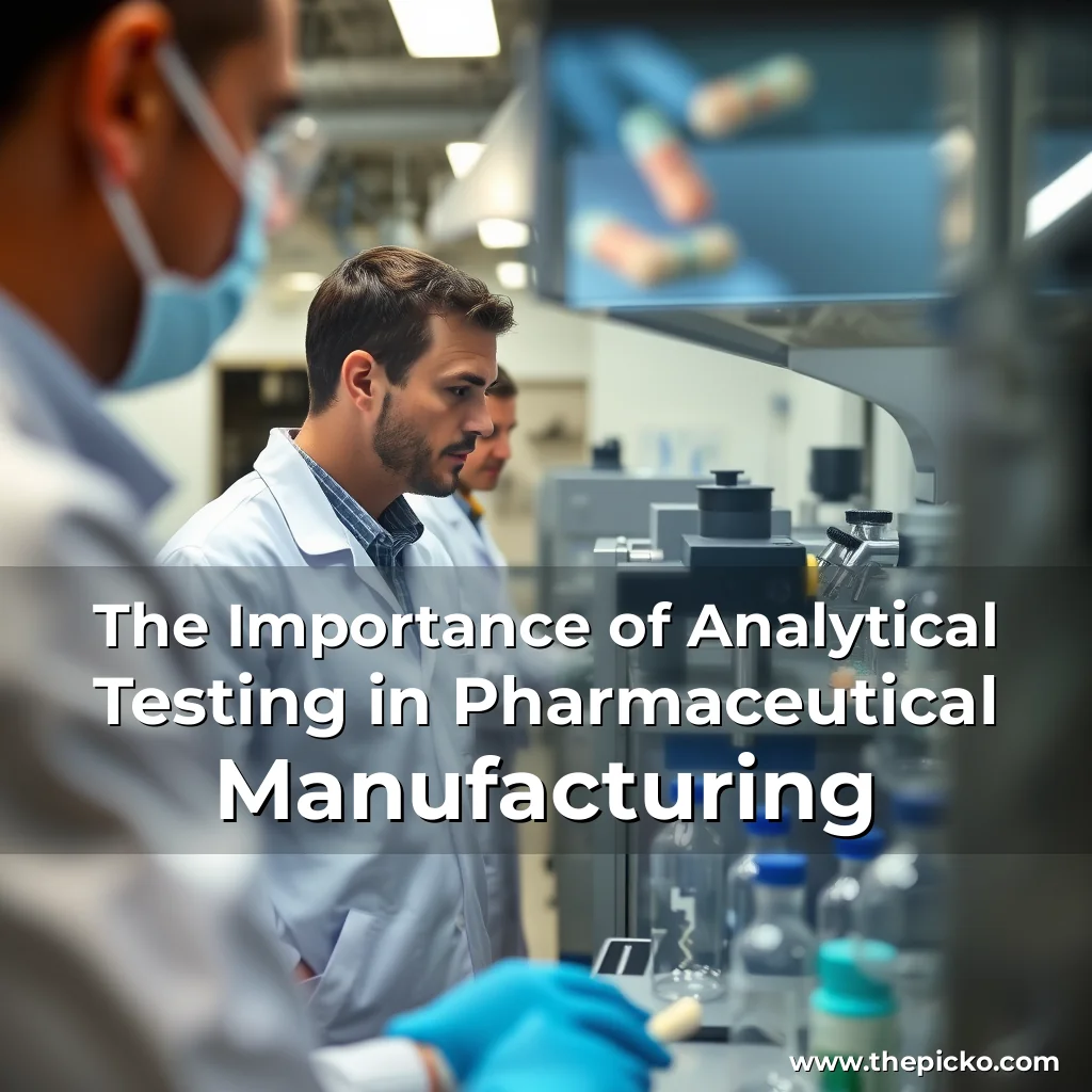 Artistic representation for The Importance of Analytical Testing in Pharmaceutical Manufacturing