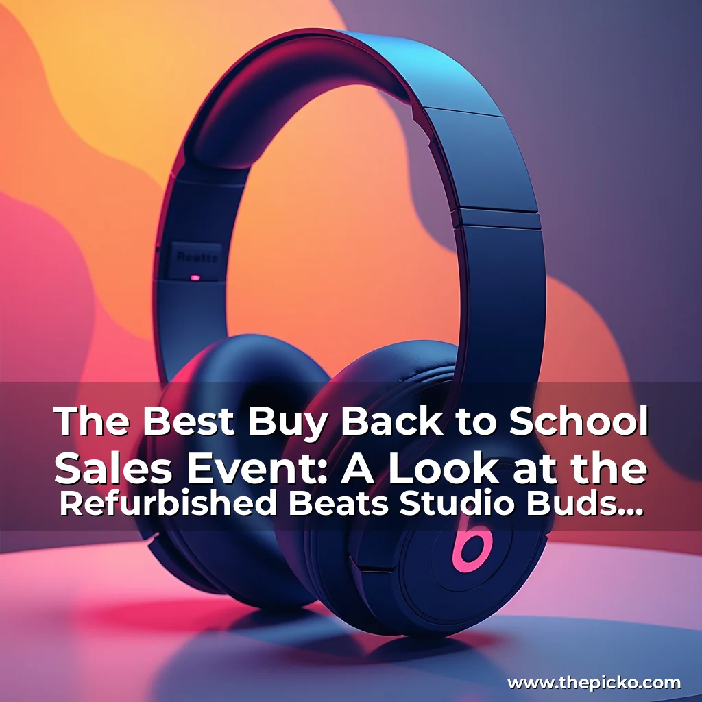 Artistic representation for The Best Buy Back to School Sales Event: A Look at the Refurbished Beats Studio Buds Plus